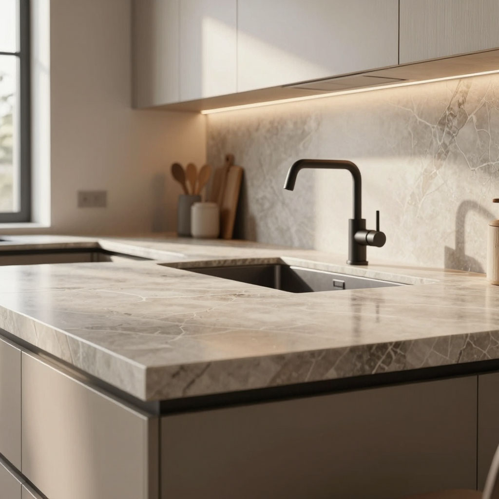 раковина из камня